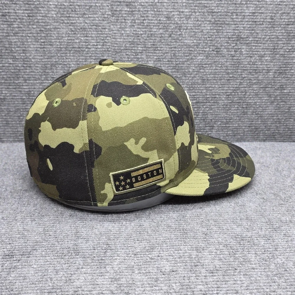 Boston Red Sox Hat On Field Players Cap Camo Fitted 7 1/8 Green MLB Baseball Men